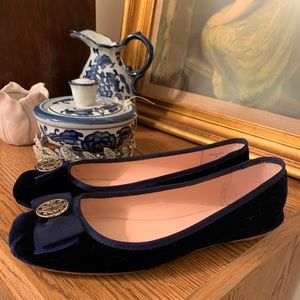 Kate spade velvet flats